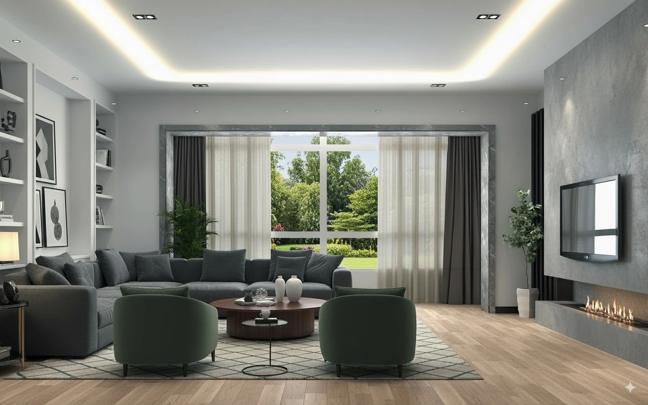 Scène d'été pour la zone de confort